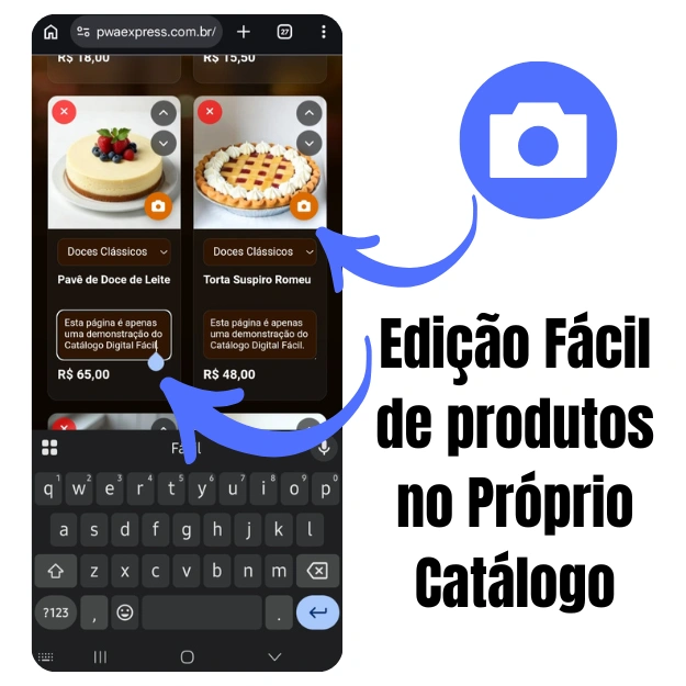 Exemplo do Catálogo